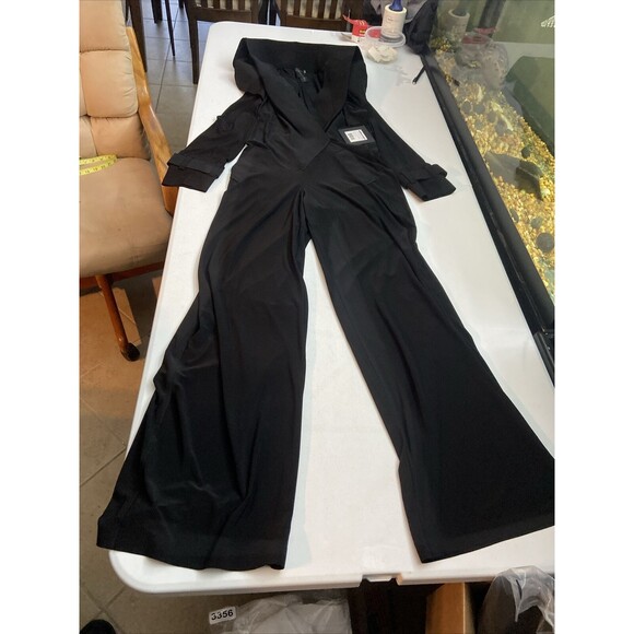 Norma Kamali Pants - Norma Kamali Double Breasted Straight Leg Jumpsuit XS/34 KK423JPLB97001 Womens